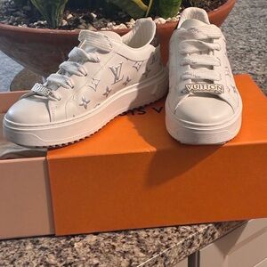 Louis Vuitton White Monogram Sneakers